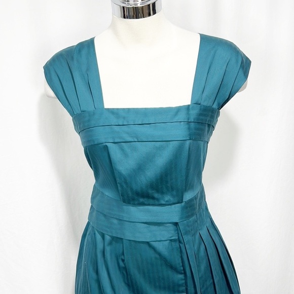 MARC by Marc Jacobs Sleeveless Square Neckline Fit and Flare Teal Dress size 0 - Picture 8 of 14